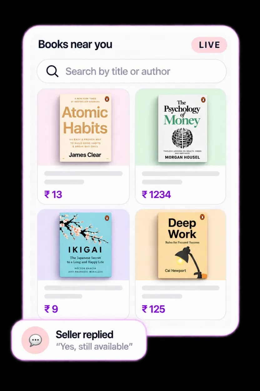 Books near you — live listings in the ApnaBook app