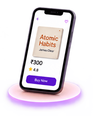 The ApnaBook app showing a book listing